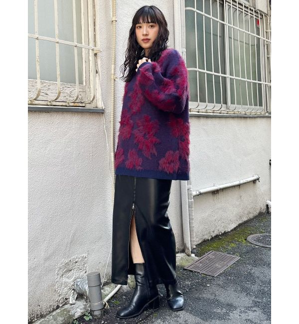 MURUA「マルチウェイナローフェイクレザースカート」|スカート|