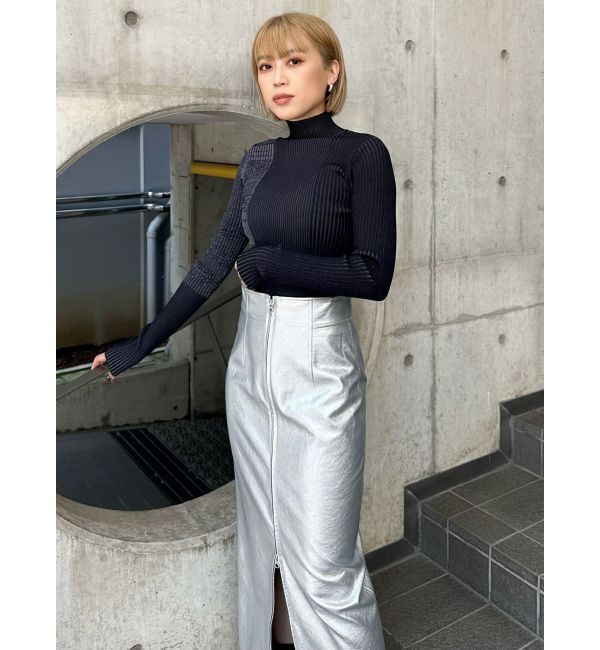 MURUA「マルチウェイナローフェイクレザースカート」|スカート|