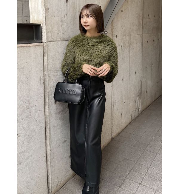 MURUA「マルチウェイナローフェイクレザースカート」|スカート|