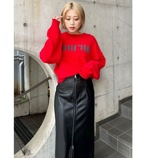 MURUA「マルチウェイナローフェイクレザースカート」|スカート|