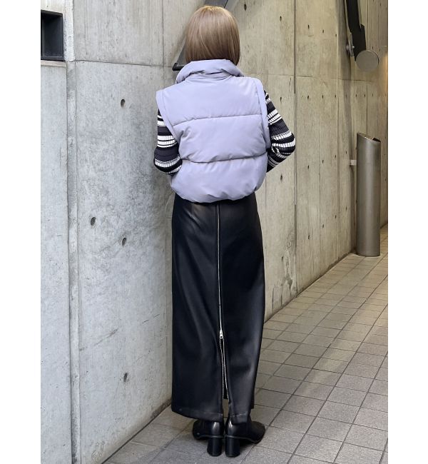 MURUA「マルチウェイナローフェイクレザースカート」|スカート|