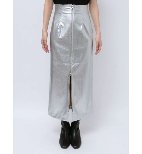 MURUA「マルチウェイナローフェイクレザースカート」|スカート|