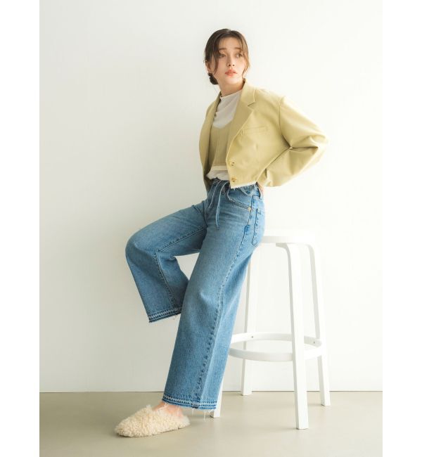 Ungrid「カットオフデザインショートジャケット」|テーラードジャケット|