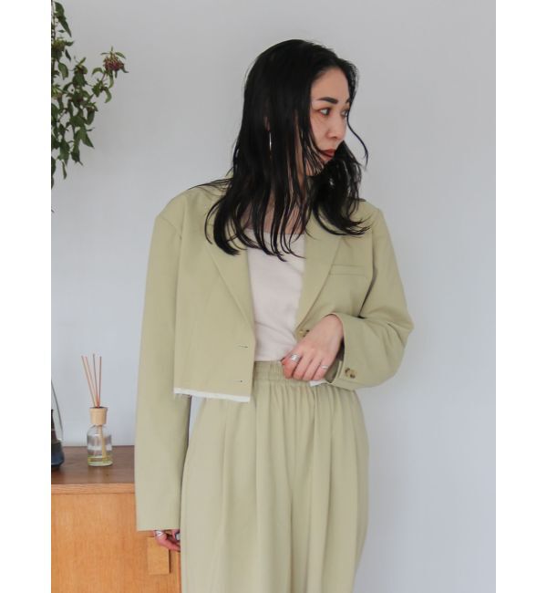 Ungrid「カットオフデザインショートジャケット」|テーラードジャケット|