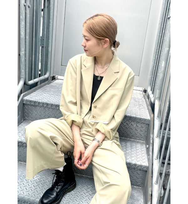 Ungrid「カットオフデザインショートジャケット」|テーラードジャケット|