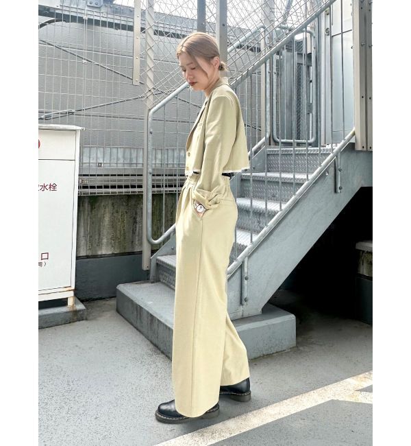 Ungrid「カットオフデザインショートジャケット」|テーラードジャケット|