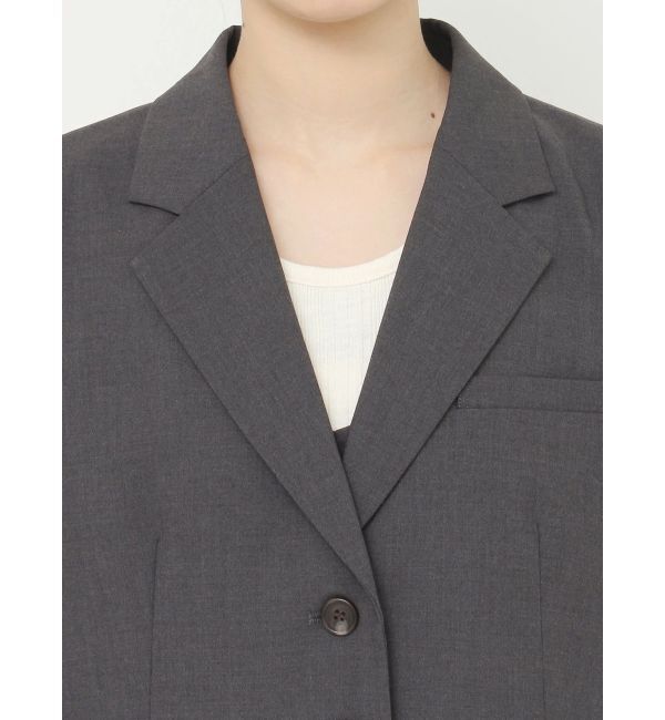 Ungrid「カットオフデザインショートジャケット」|テーラードジャケット|