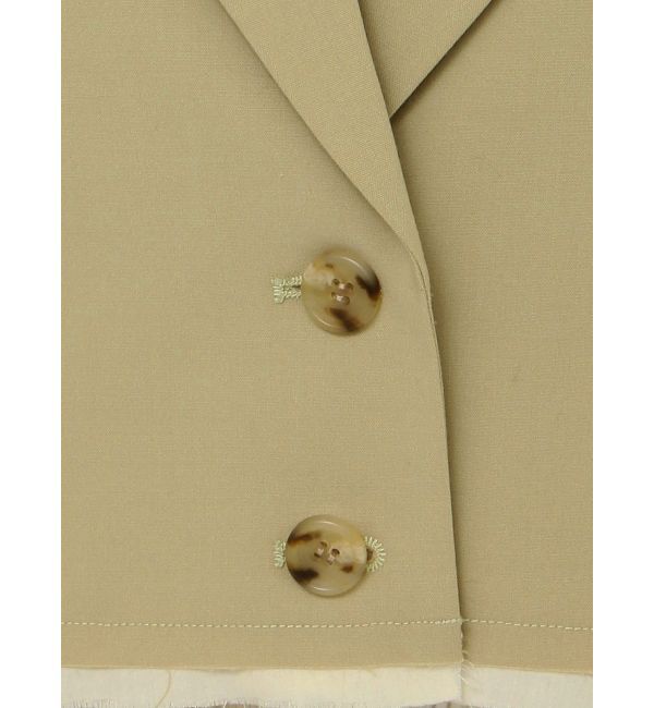 Ungrid「カットオフデザインショートジャケット」|テーラードジャケット|