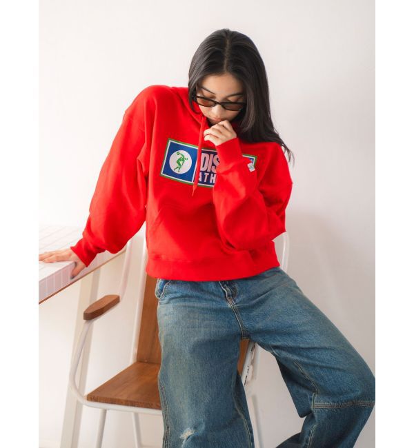 Ungrid「DISCUS別注 フードロゴパーカー」|パーカー|