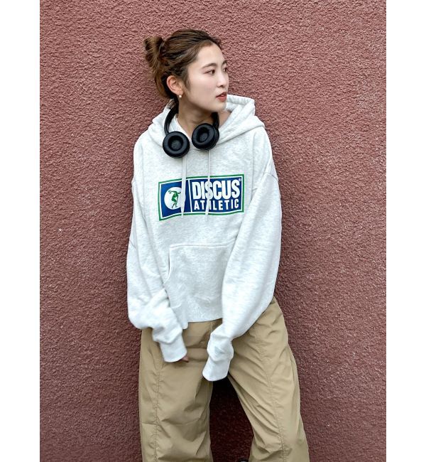 Ungrid「DISCUS別注 フードロゴパーカー」|パーカー|
