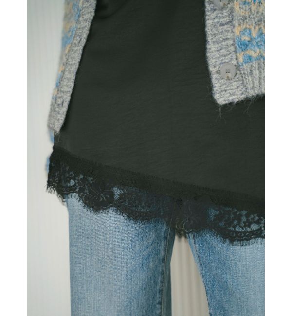 Ungrid「レースデザインキャミ」|キャミソール|