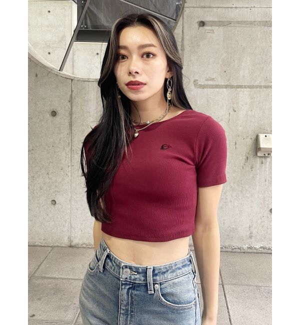 EVRIS「ワンポイントバックストラップTシャツ」|Tシャツ・カットソー|