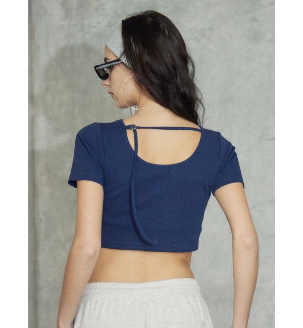EVRIS「ワンポイントバックストラップTシャツ」|Tシャツ・カットソー|