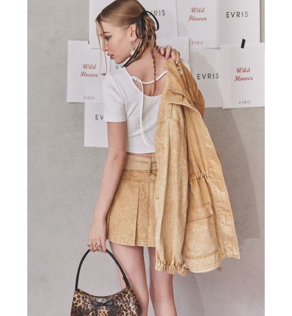 EVRIS「ワンポイントバックストラップTシャツ」|Tシャツ・カットソー|