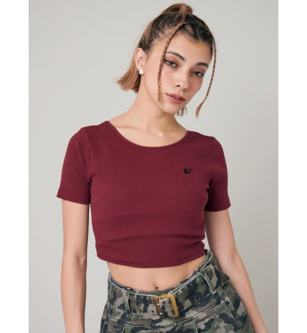 EVRIS「ワンポイントバックストラップTシャツ」|Tシャツ・カットソー|