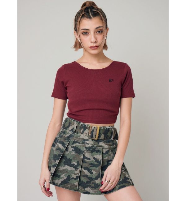 EVRIS「ワンポイントバックストラップTシャツ」|Tシャツ・カットソー|