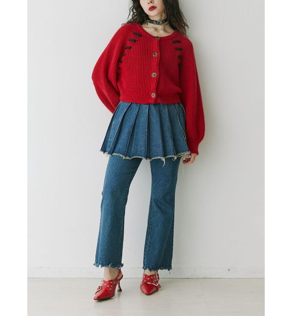 jouetie「プリーツスカートレイヤードパンツ」|その他|