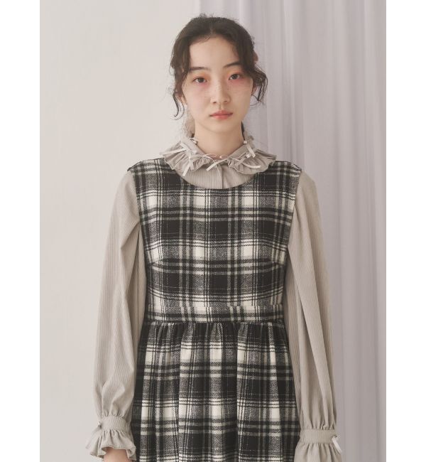 merry jenny「petit ribbonコーデュロイブラウス」|シャツ・ブラウス|