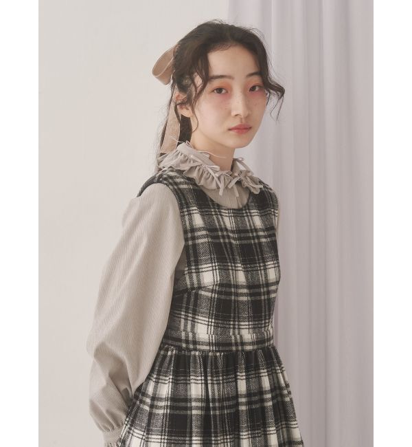 merry jenny「petit ribbonコーデュロイブラウス」|シャツ・ブラウス|