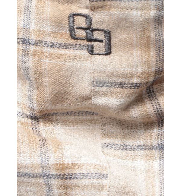 GYDA「GG drawstringフードチェックシャツ」|シャツ・ブラウス|