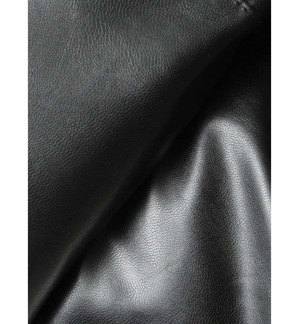 GYDA「2WAYフェイクレザーミドル丈ダウンコート」|ダウン|