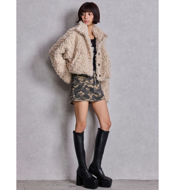 GYDA「プードルフェイクファーコート」|ダウン|