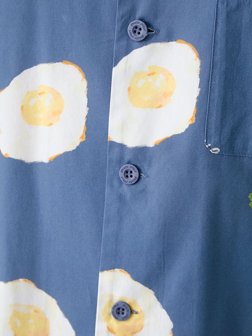 GELATO PIQUE HOMME「【HOMME】サニーサイドエッグ総柄シャツ」|シャツ・ブラウス|