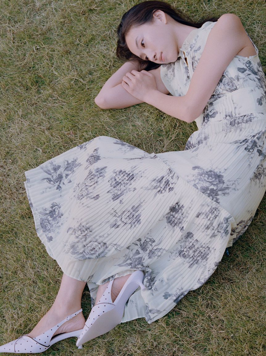 SNIDEL「ツイストリボンパンプス」|パンプス|