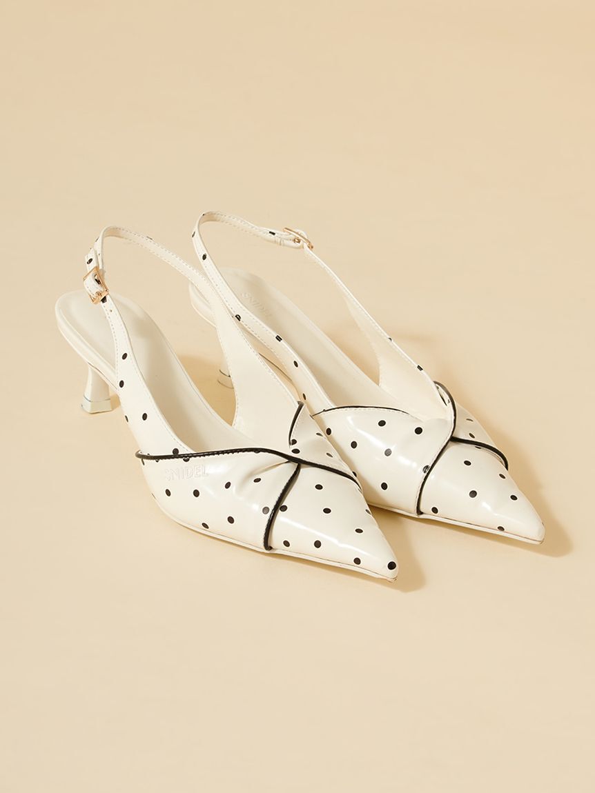 SNIDEL「ツイストリボンパンプス」|パンプス|