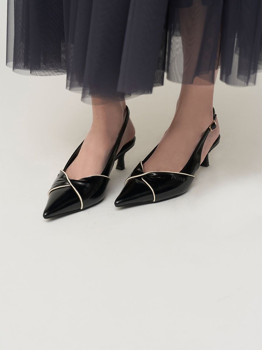 SNIDEL「ツイストリボンパンプス」|パンプス|