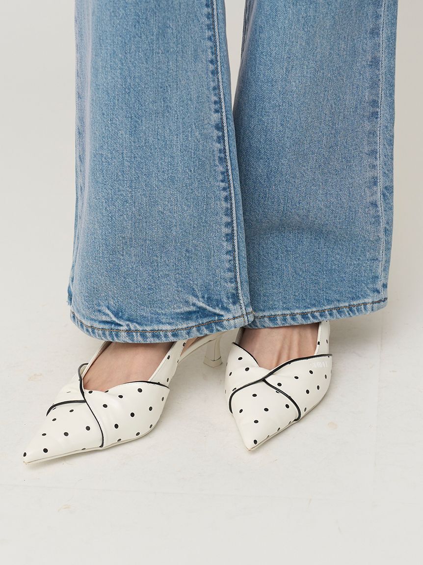 SNIDEL「ツイストリボンパンプス」|パンプス|