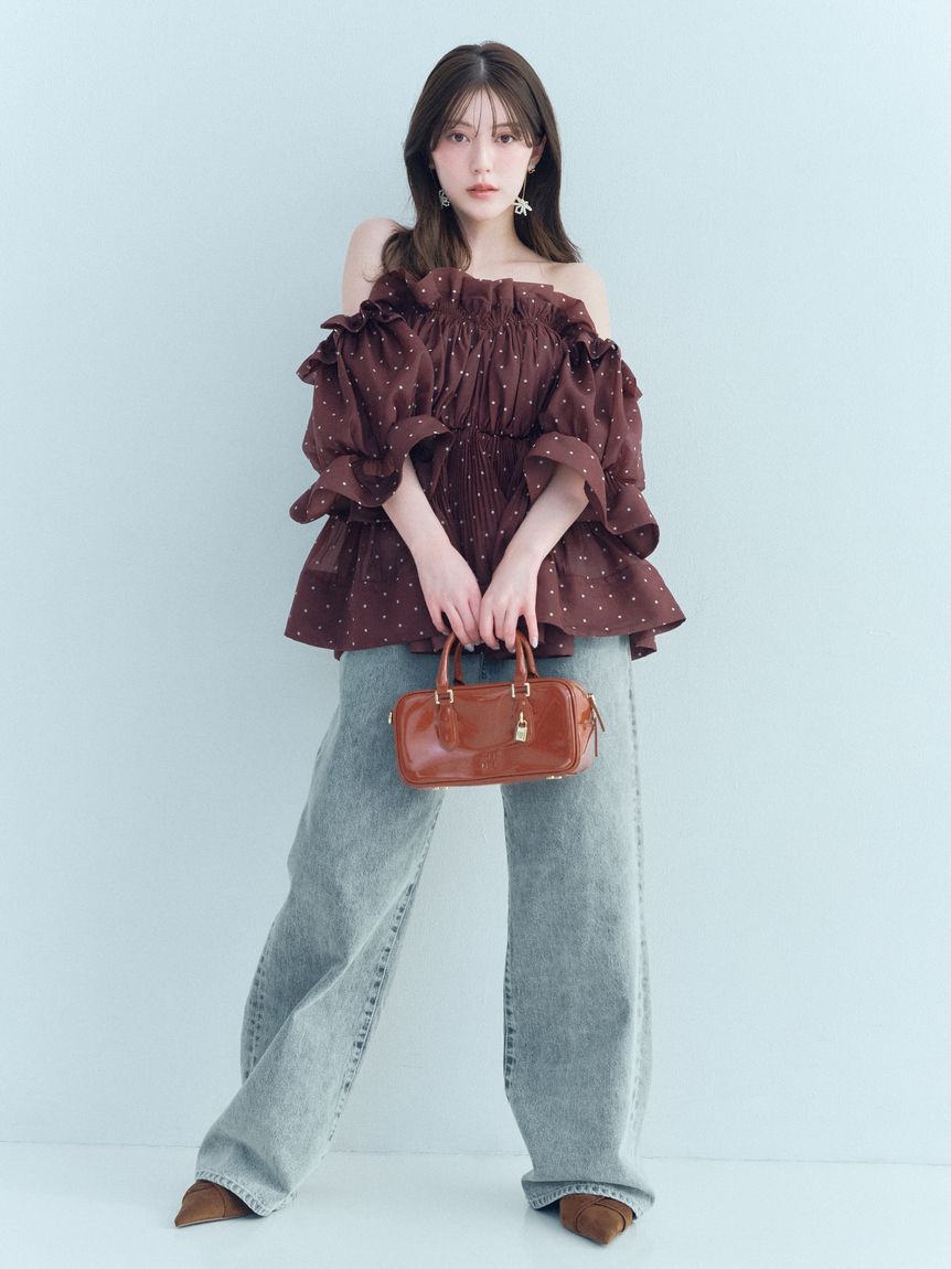 SNIDEL「ツイストリボンパンプス」|パンプス|