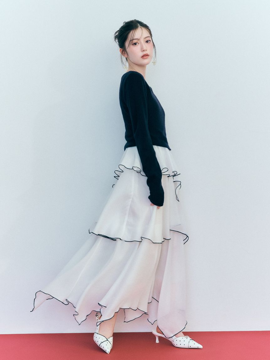 SNIDEL「ツイストリボンパンプス」|パンプス|