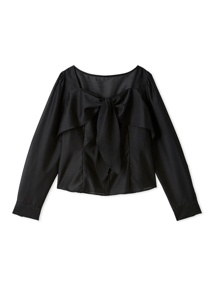 CELFORD「ノット付きシアーブラウス」|シャツ・ブラウス|