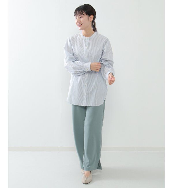 ikka「前後2WAYバンドカラーシャツ」|シャツ・ブラウス|