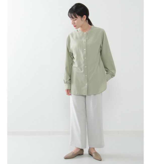 ikka「前後2WAYバンドカラーシャツ」|シャツ・ブラウス|