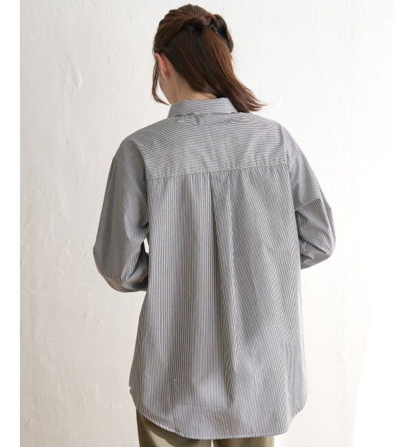 ikka「ストライプ長袖シャツ」|シャツ・ブラウス|