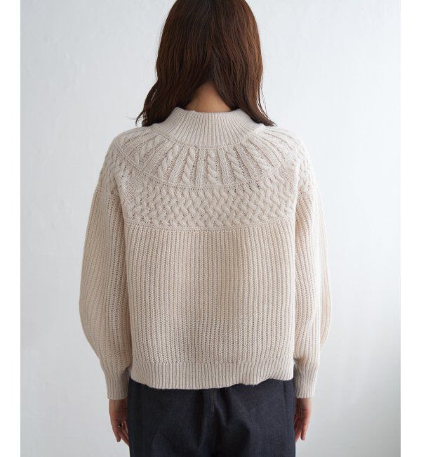 ikka「求心編みニットプルオーバー」|プルオーバー|