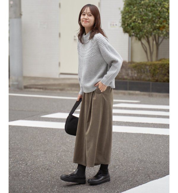 ikka「求心編みニットプルオーバー」|プルオーバー|