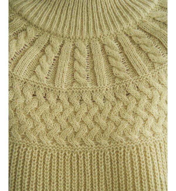 ikka「求心編みニットプルオーバー」|プルオーバー|