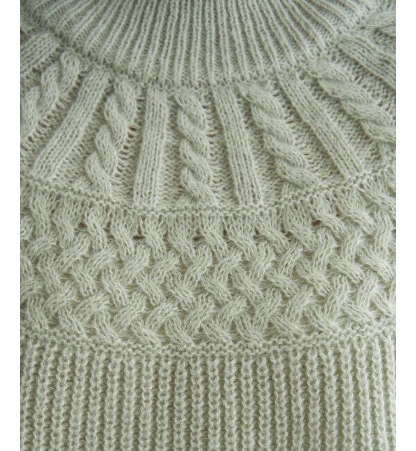 ikka「求心編みニットプルオーバー」|プルオーバー|