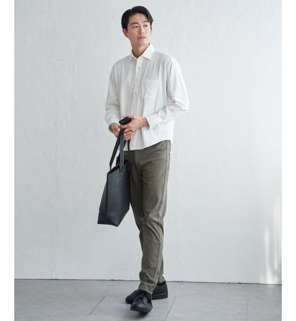 IKKA LOUNGE「GOKU楽ワークワッフルスイスカラーシャツ」|シャツ・ブラウス|