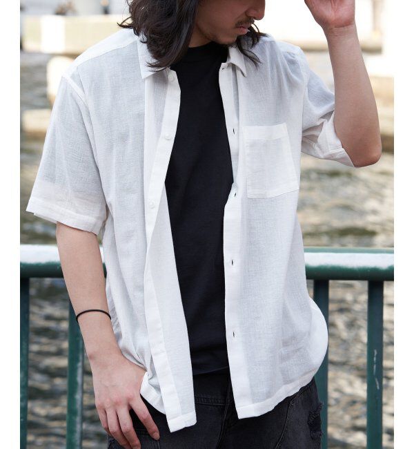 VENCE share style「シャンブレー半袖シャツ」|シャツ・ブラウス|