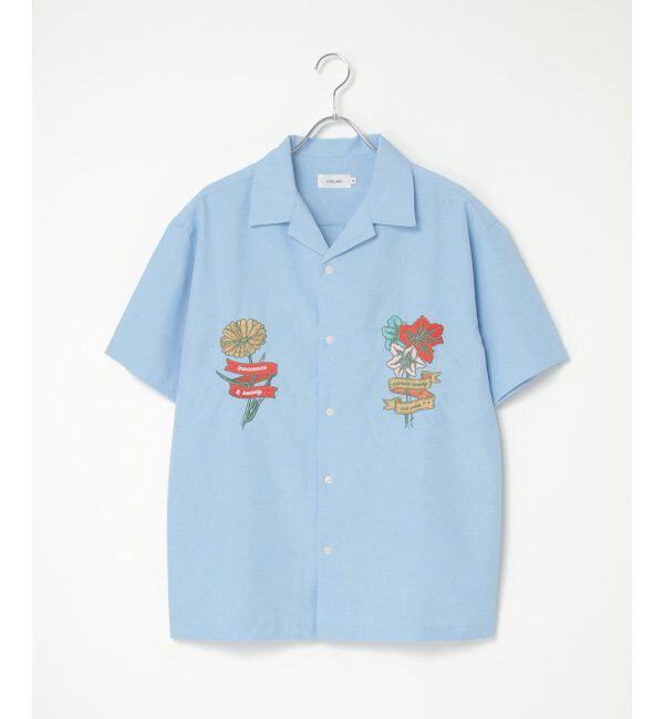 VENCE share style「フラワー刺繍半袖シャツ」|シャツ・ブラウス|