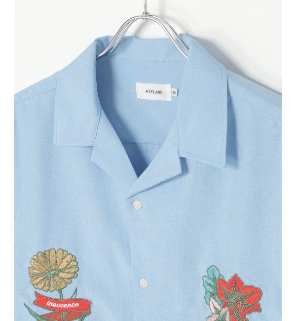 VENCE share style「フラワー刺繍半袖シャツ」|シャツ・ブラウス|