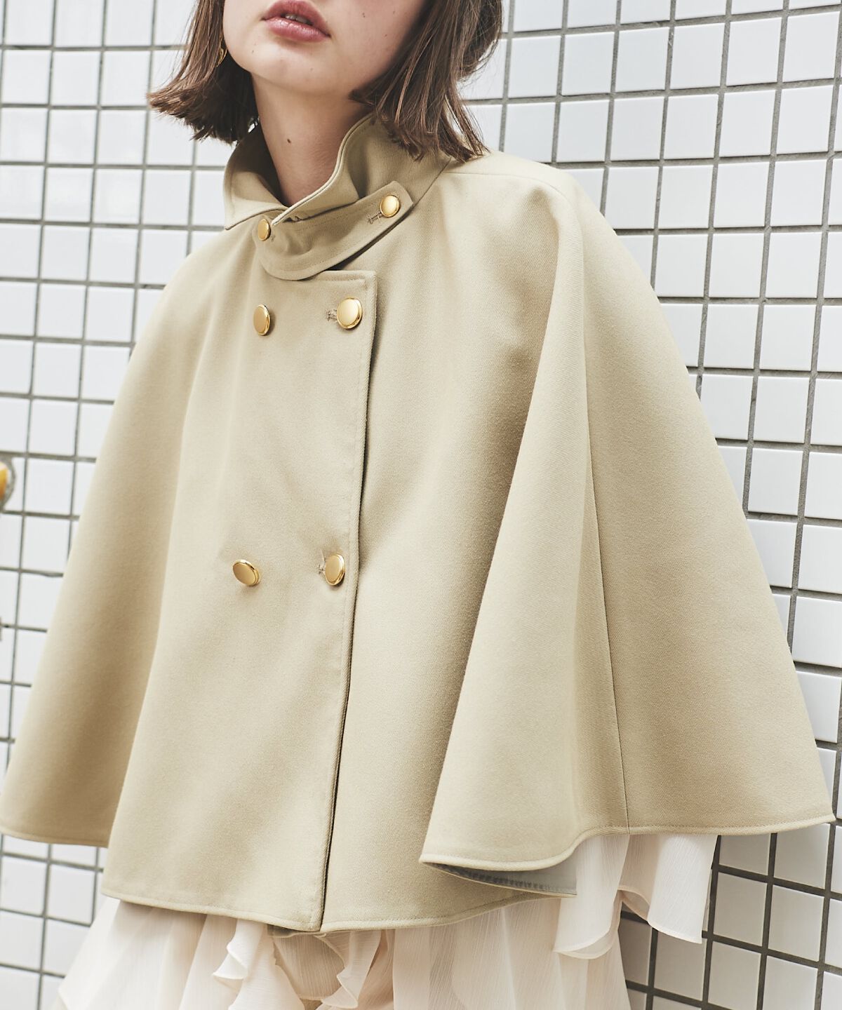 アンドクチュール「ショートケープジャケットコート」|その他|