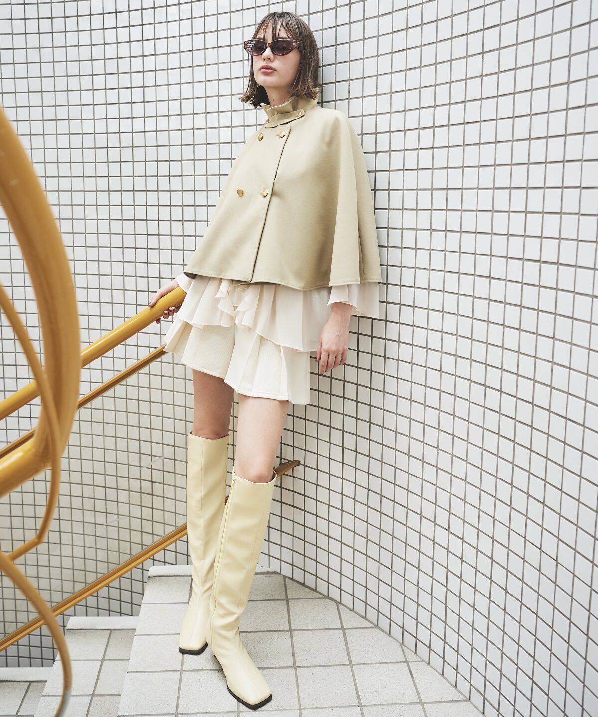 アンドクチュール「ショートケープジャケットコート」|その他|