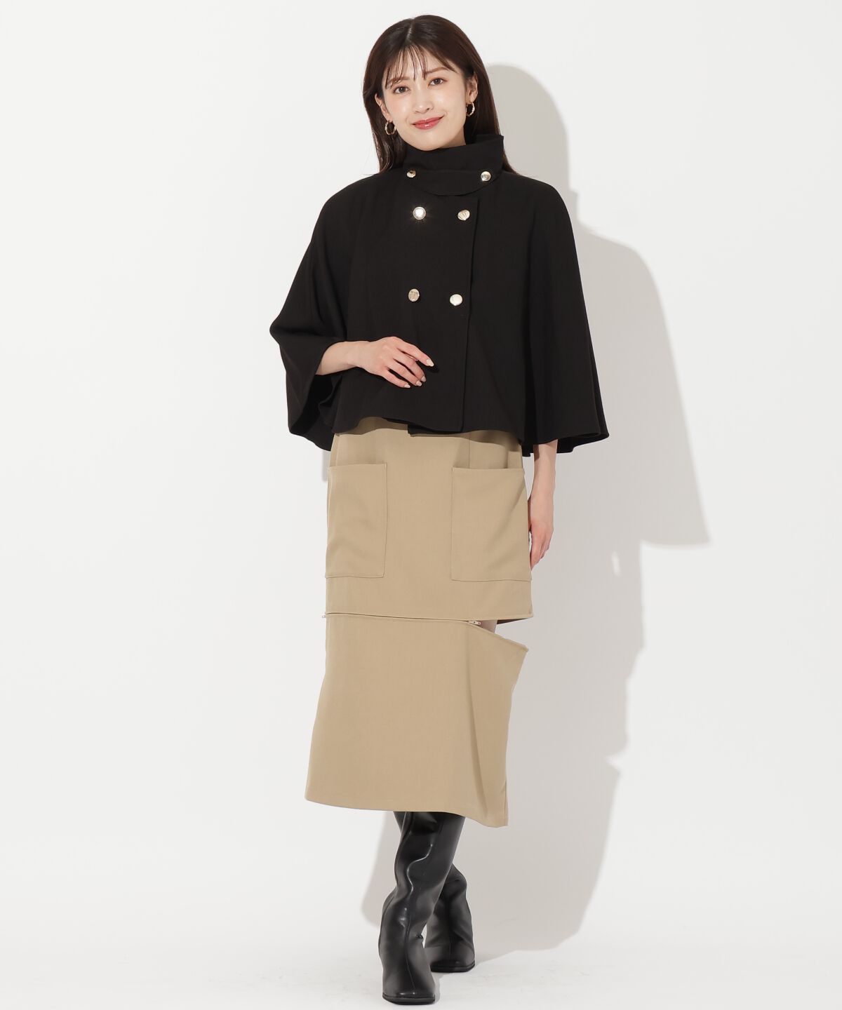 アンドクチュール「ショートケープジャケットコート」|その他|