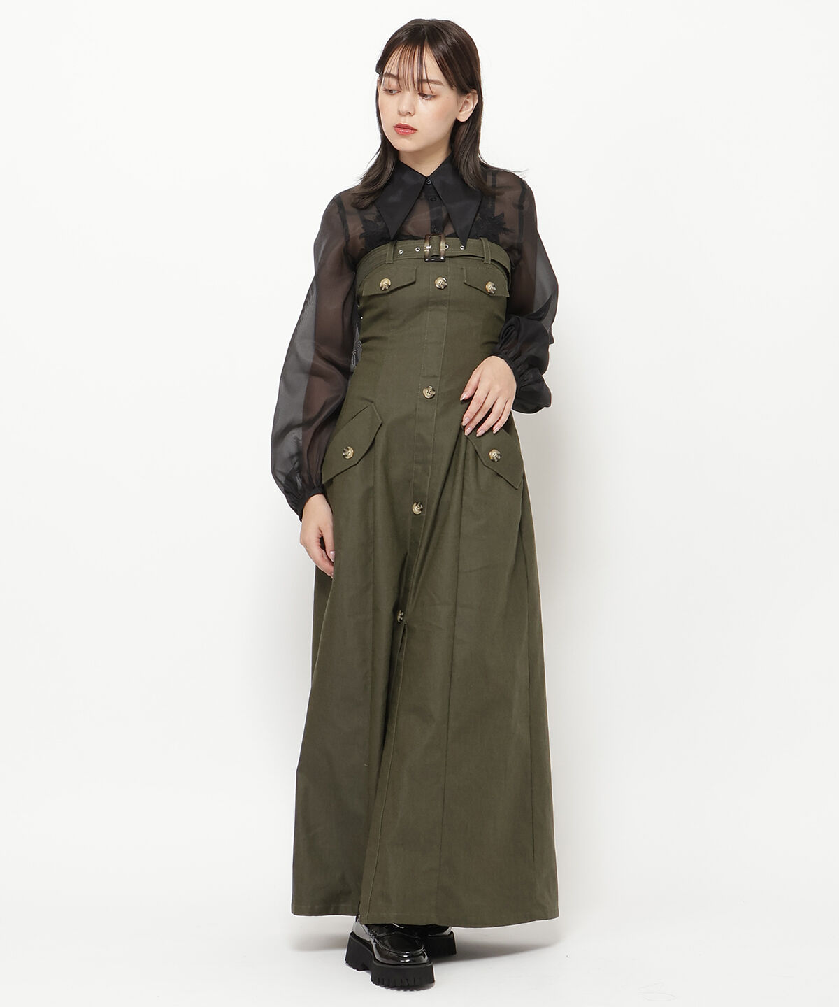 REDYAZEL「エンブロイダリーオーガンジーブラウス」|シャツ・ブラウス|