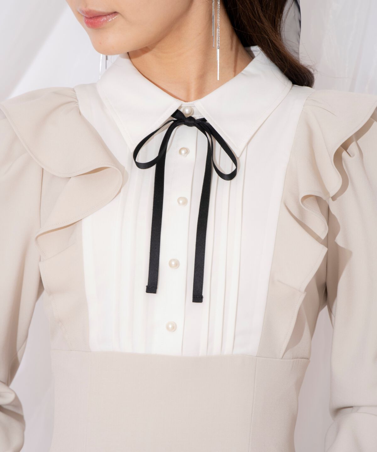 WILLSELECTION「配色ヨークマーメイドワンピース」|ワンピース|